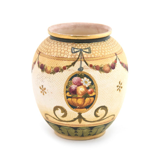 Vase, Burslem Garland and Gold Rim