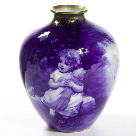 Blue Children vase