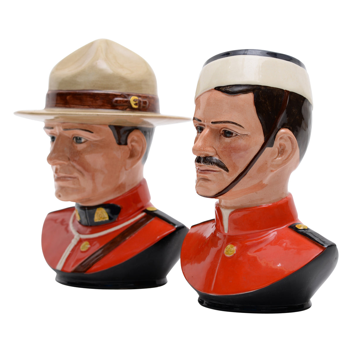 Canadian Mountie Bust Pair