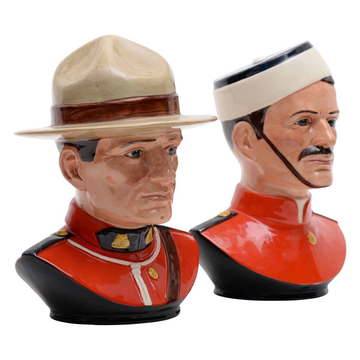 Canadian Mountie Bust Pair