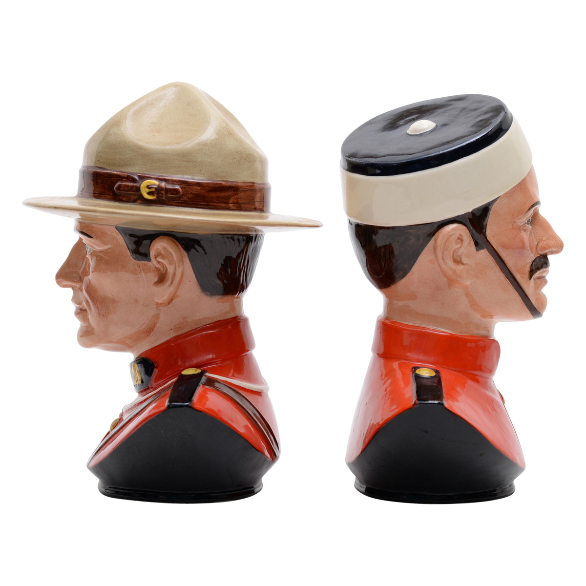 Canadian Mountie Bust Pair