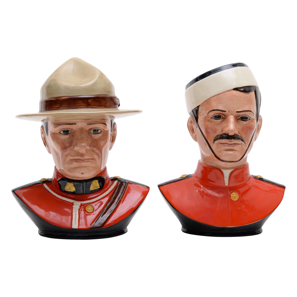 Canadian Mountie Bust Pair