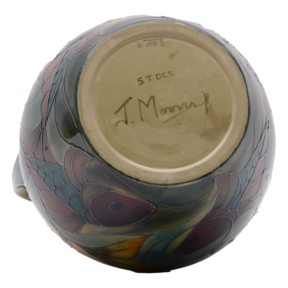 Moorcroft Carp Handled Vase