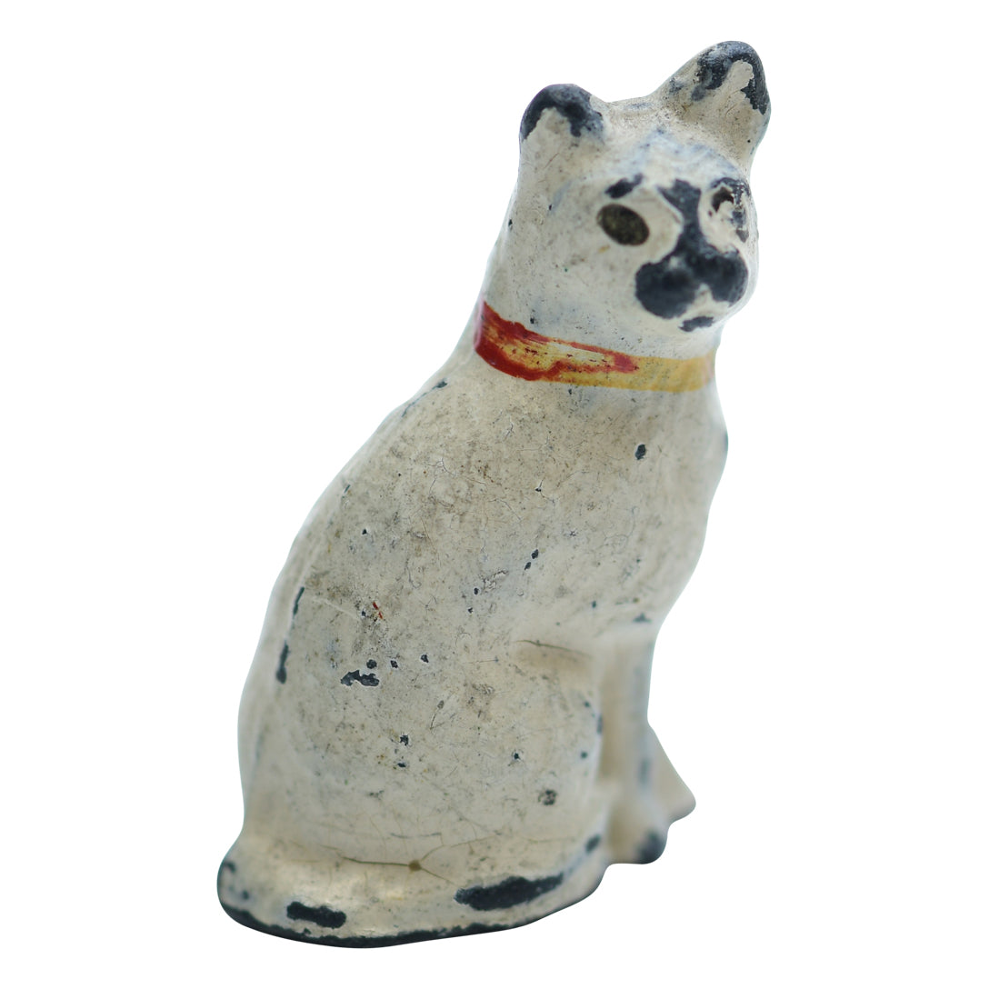 Antique Teenie Weenie Metal Cat Vienna Style cat sculpture