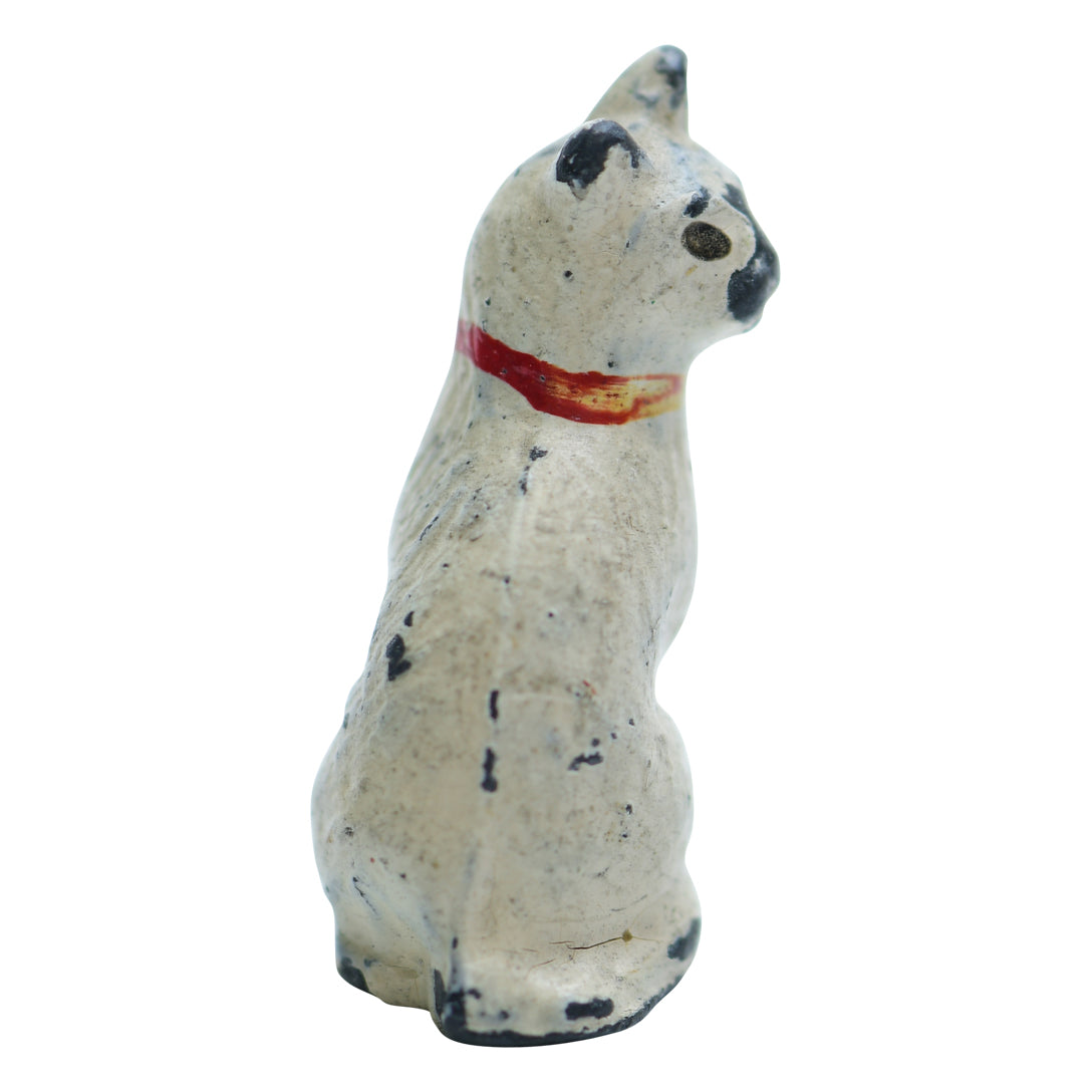 Antique Teenie Weenie Metal Cat Vienna Style cat sculpture