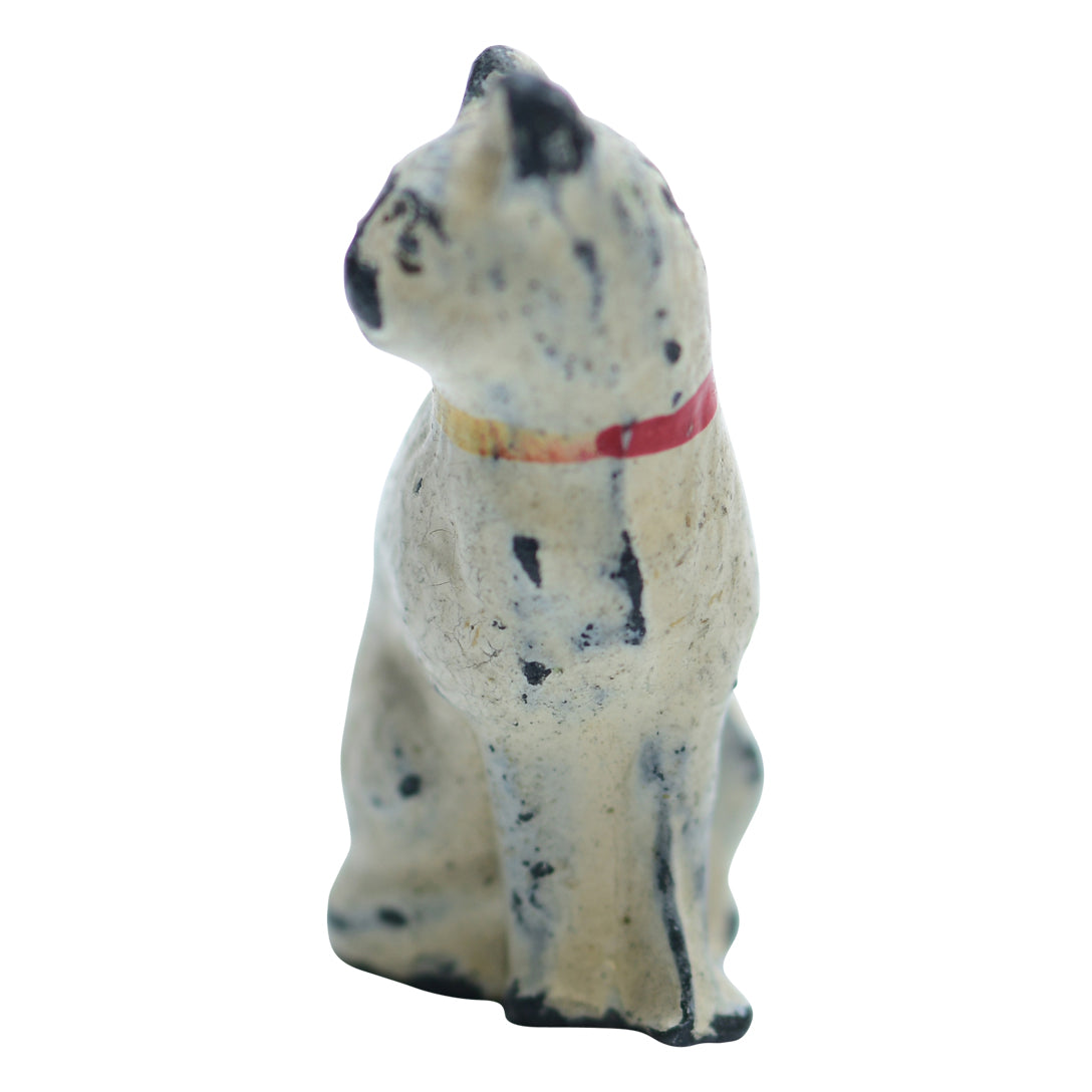 Antique Teenie Weenie Metal Cat Vienna Style cat sculpture