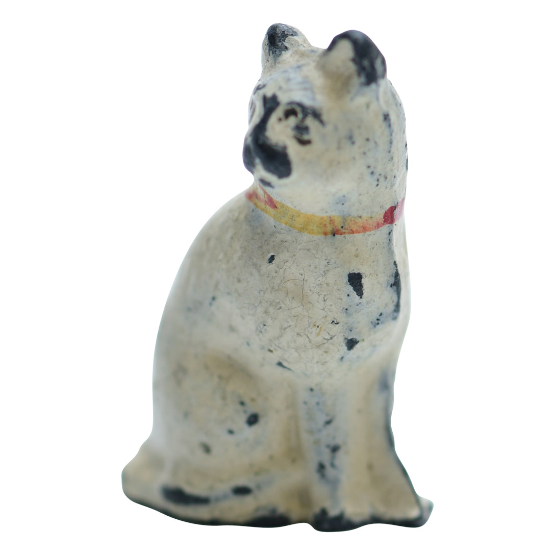 Antique Teenie Weenie Metal Cat Vienna Style cat sculpture