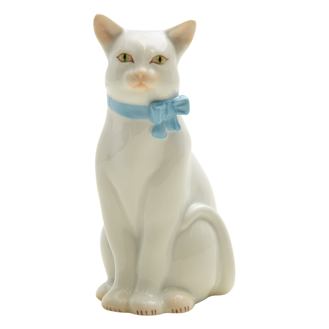 Hvngary Cat with Blue Bow
