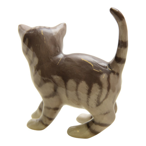Royal Copenhagen Grey Striped Cat #685