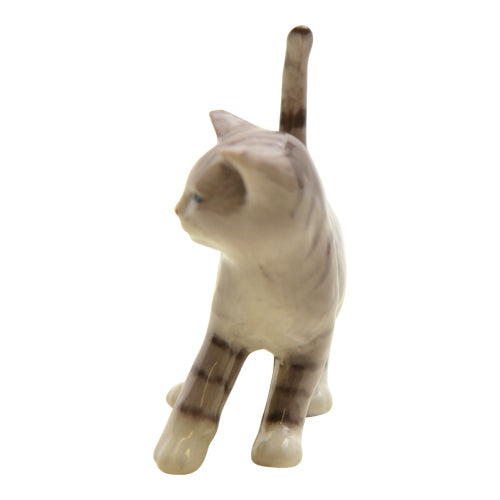 Royal Copenhagen Grey Striped Cat #685
