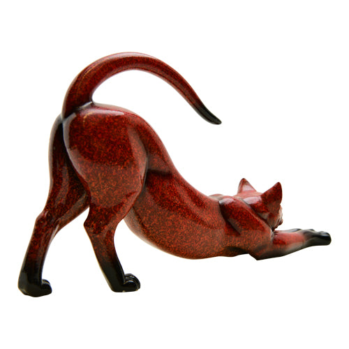 Vintage Red Resin Cat