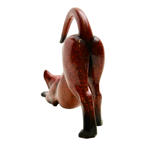 Vintage Red Resin Cat