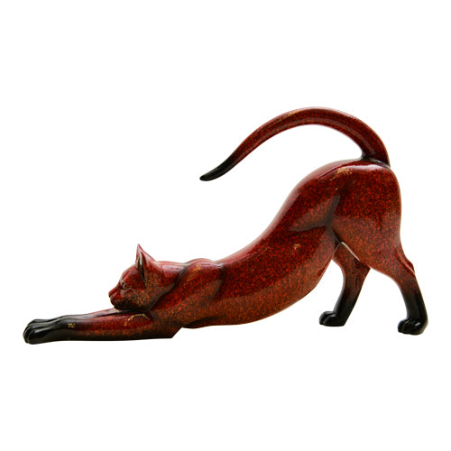Vintage Red Resin Cat