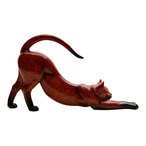 Vintage Red Resin Cat