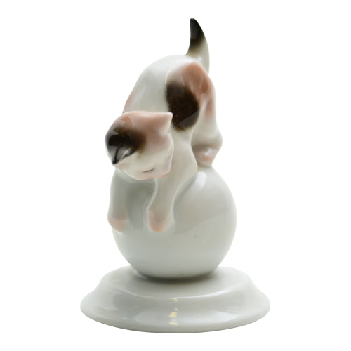 Rosenthal Bavaria Miniature Cat on White Ball 1932