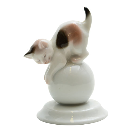 Rosenthal Bavaria Miniature Cat on White Ball 1932