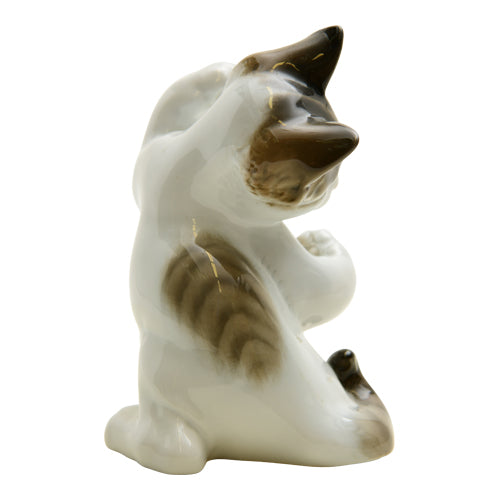 Classic Rose Collection Porcelain Kitten playing