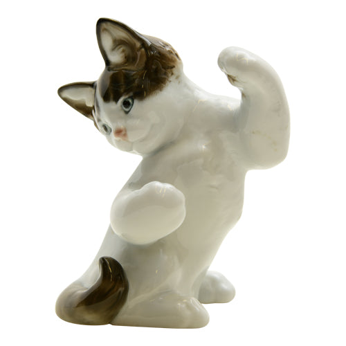 Classic Rose Collection Porcelain Kitten playing