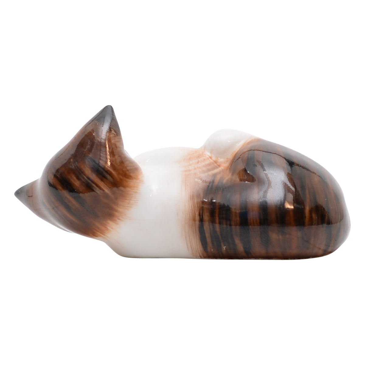 Kitten lying on back sculpture