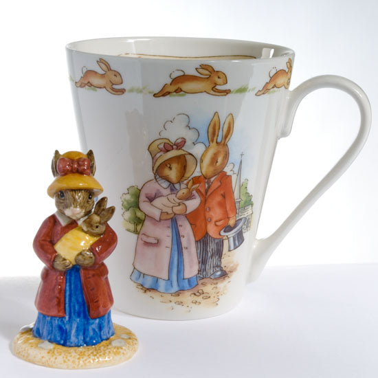 Christening Bunnykins mug set