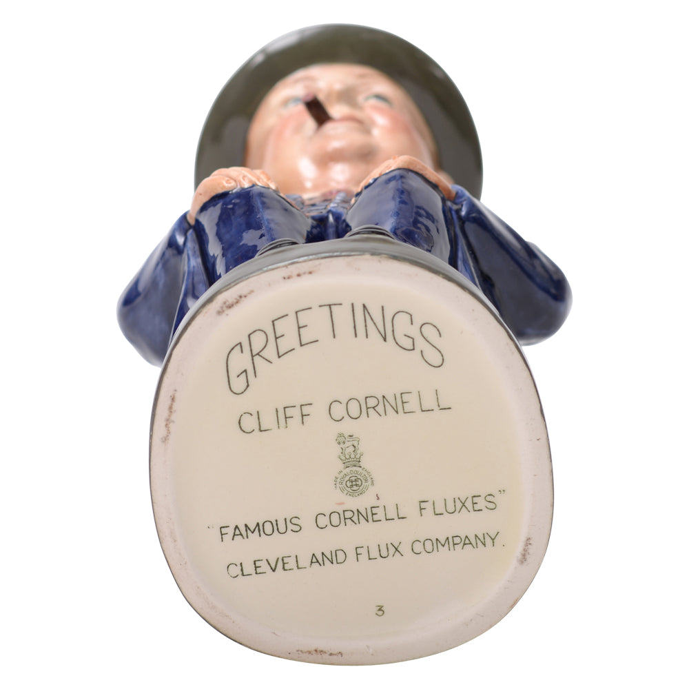 Cliff Cornell Blue Large Toby Jug