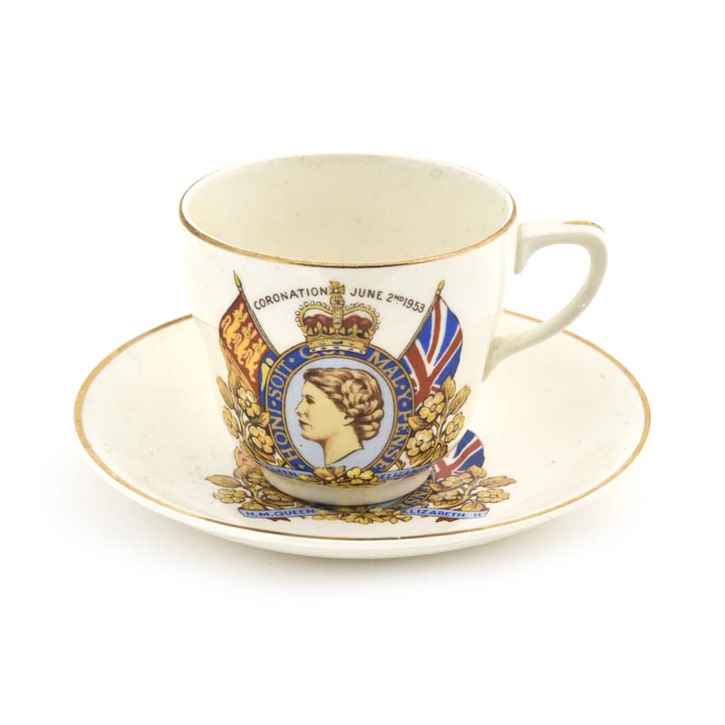 Cup Saucer Queen Elizabeth II