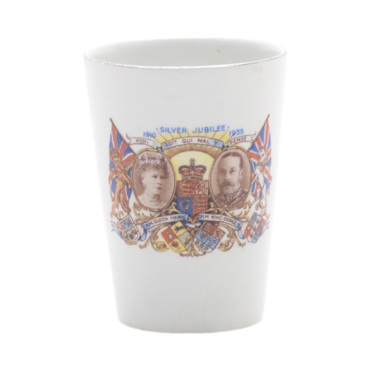 King Gerge V & Queen Mary Silver Jubilee tumbler