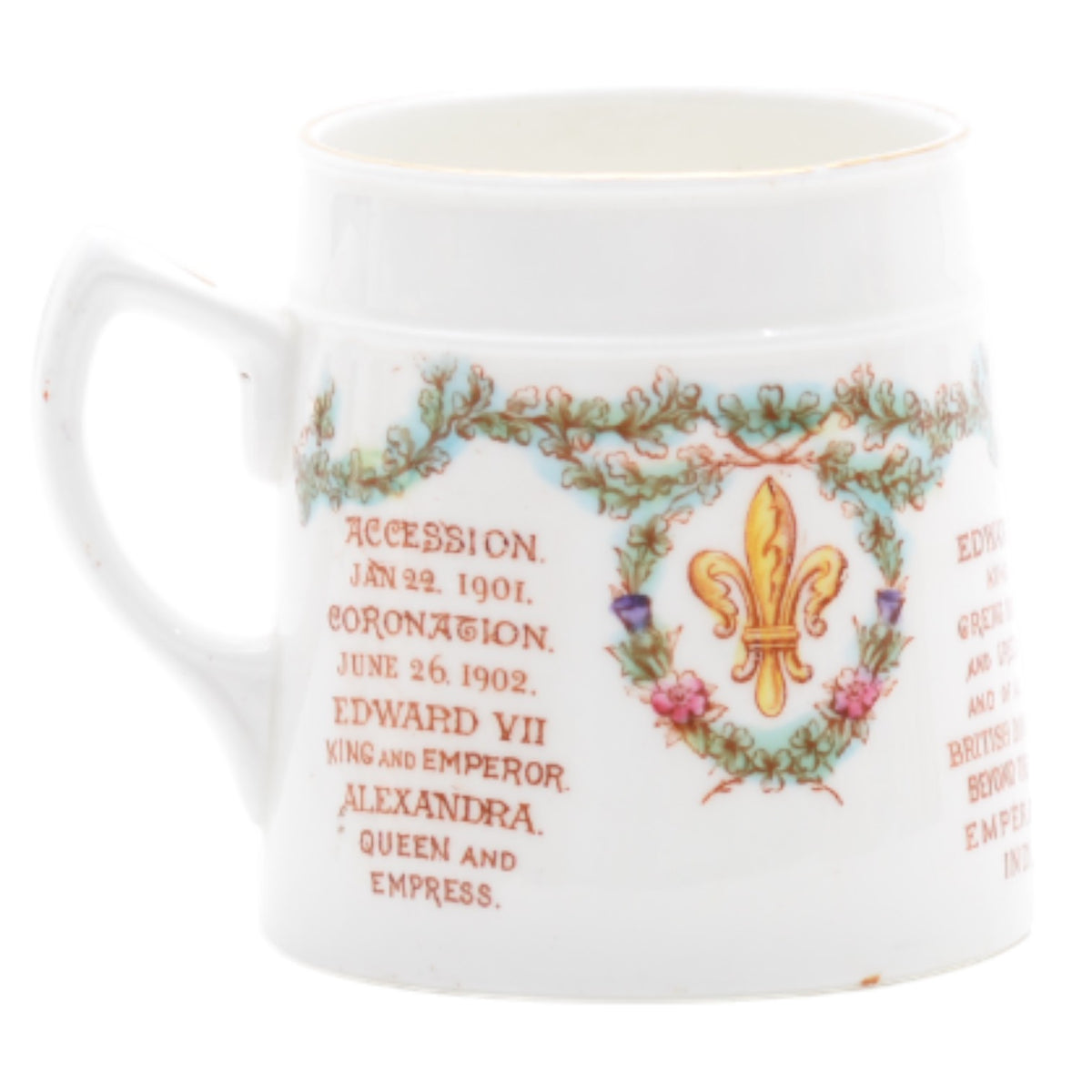 King Eduard VII & Queen Alexandra coronation mug