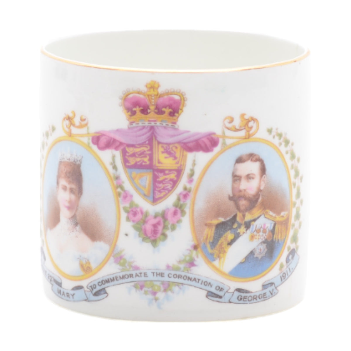King George V & Queen Mary coronation mug (as is)