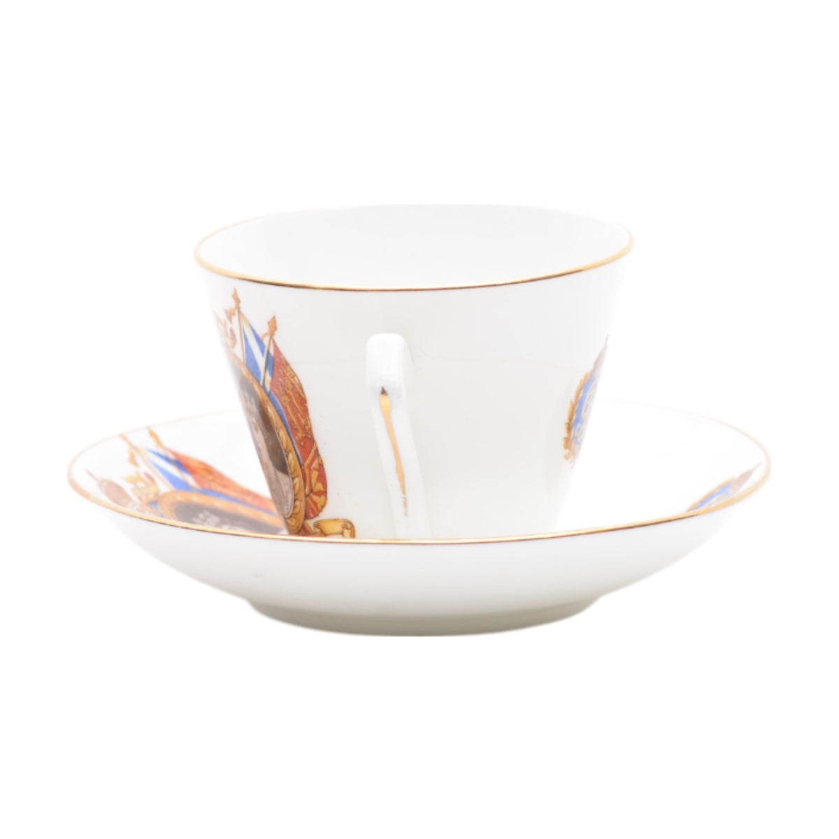 King George VI & Queen Elizabeth cup & saucer