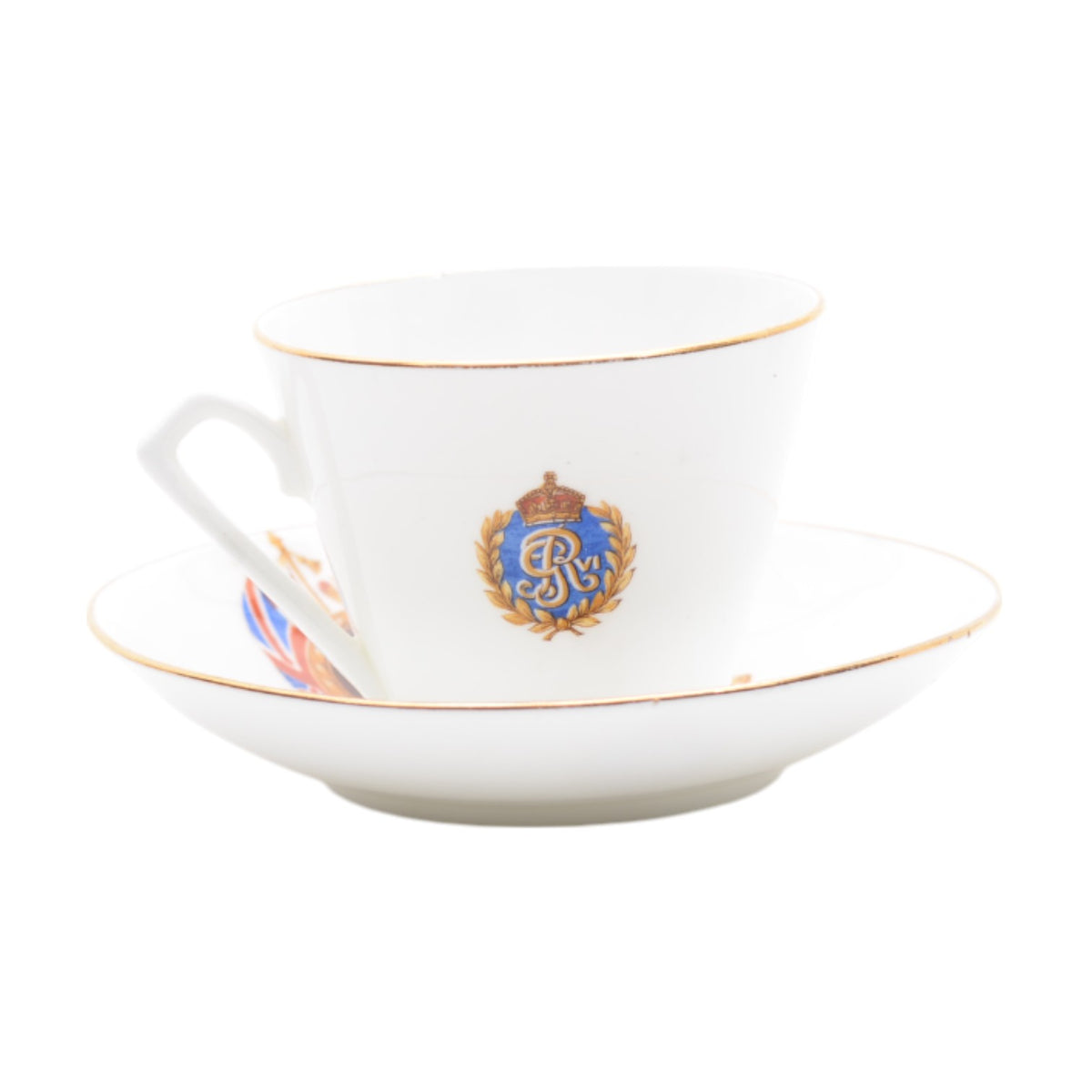 King George VI & Queen Elizabeth cup & saucer