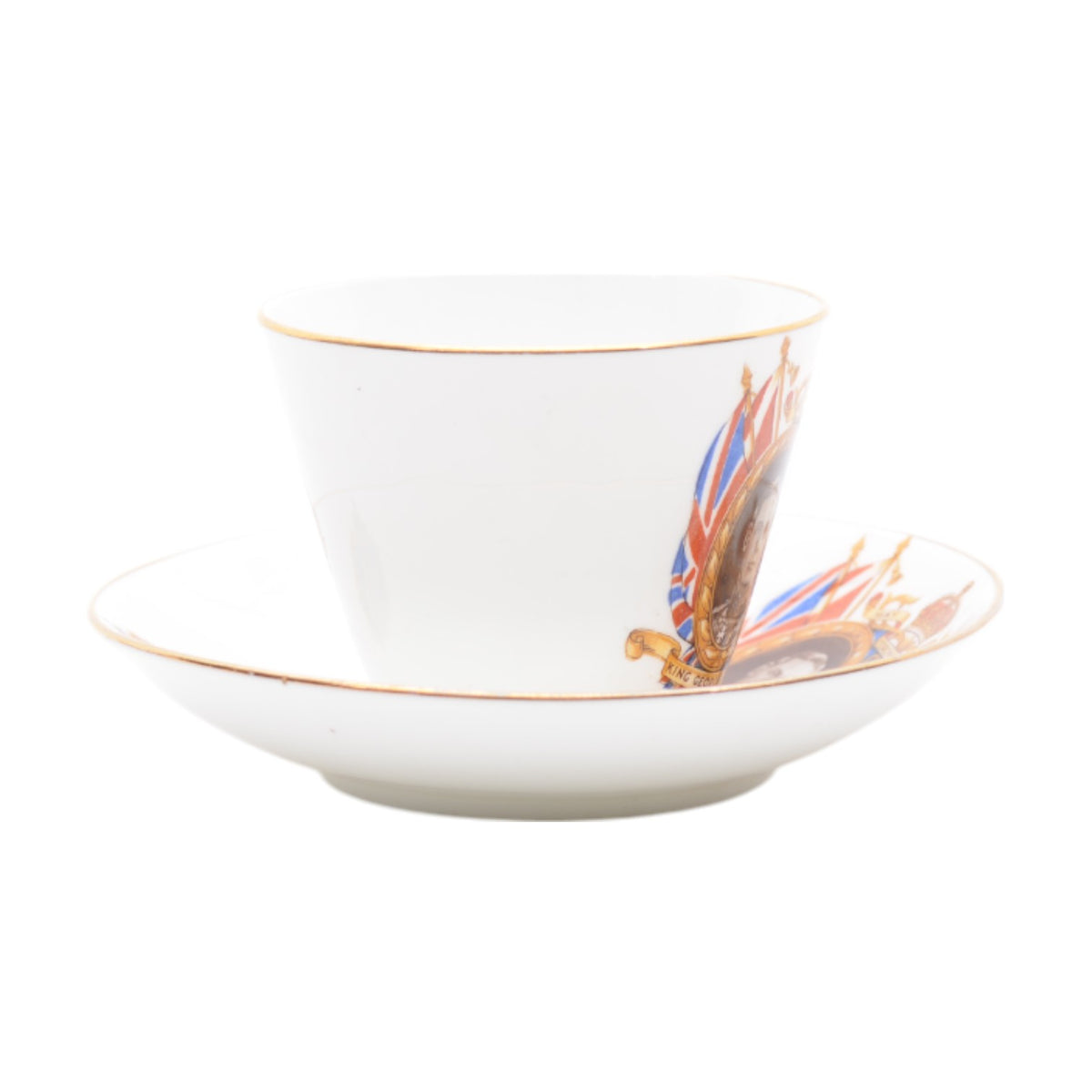 King George VI & Queen Elizabeth cup & saucer