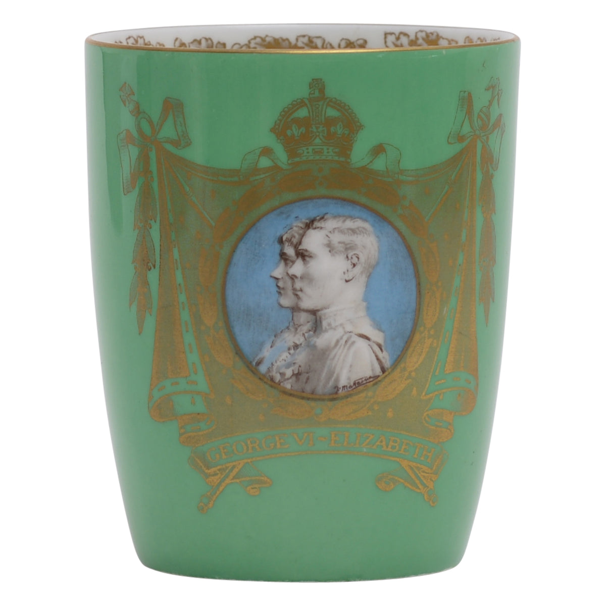 George VI beaker