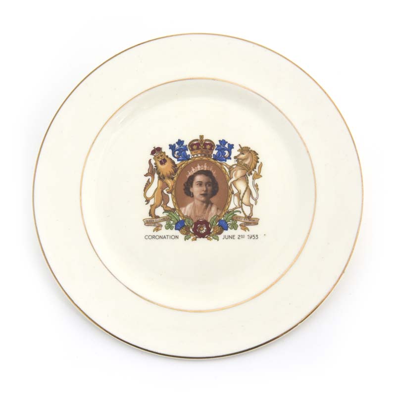 Plate, Queen Elizabeth Coronation June 2Nd 1953