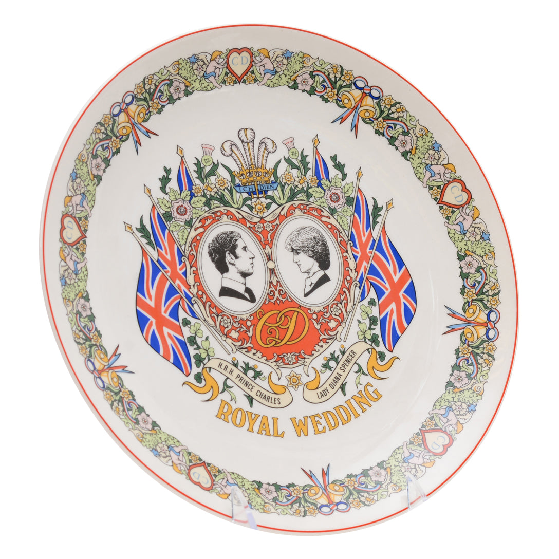 The Prince of Wales and Lady Diana Spencer plate