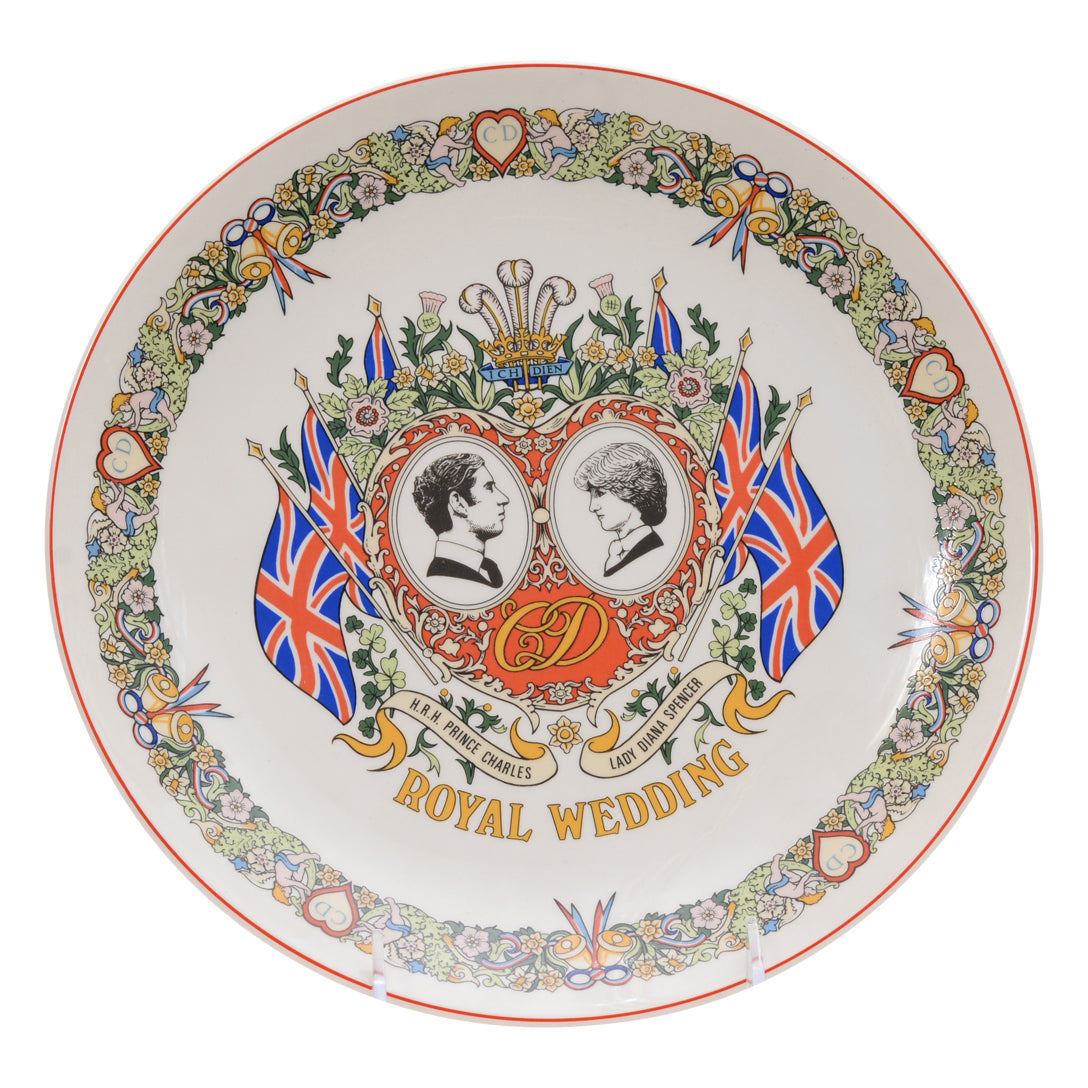The Prince of Wales and Lady Diana Spencer plate