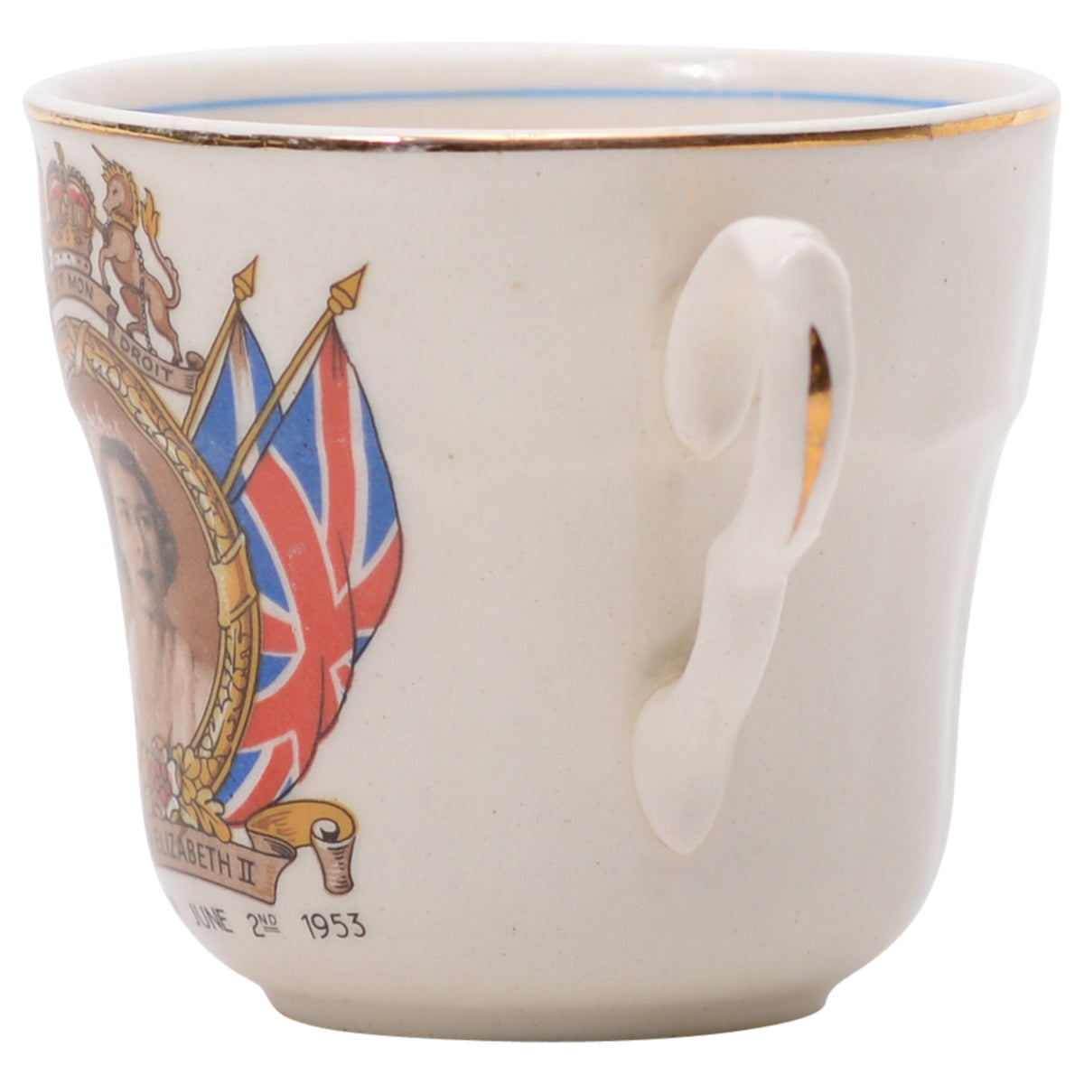 Queen Elizabeth II coronation cup