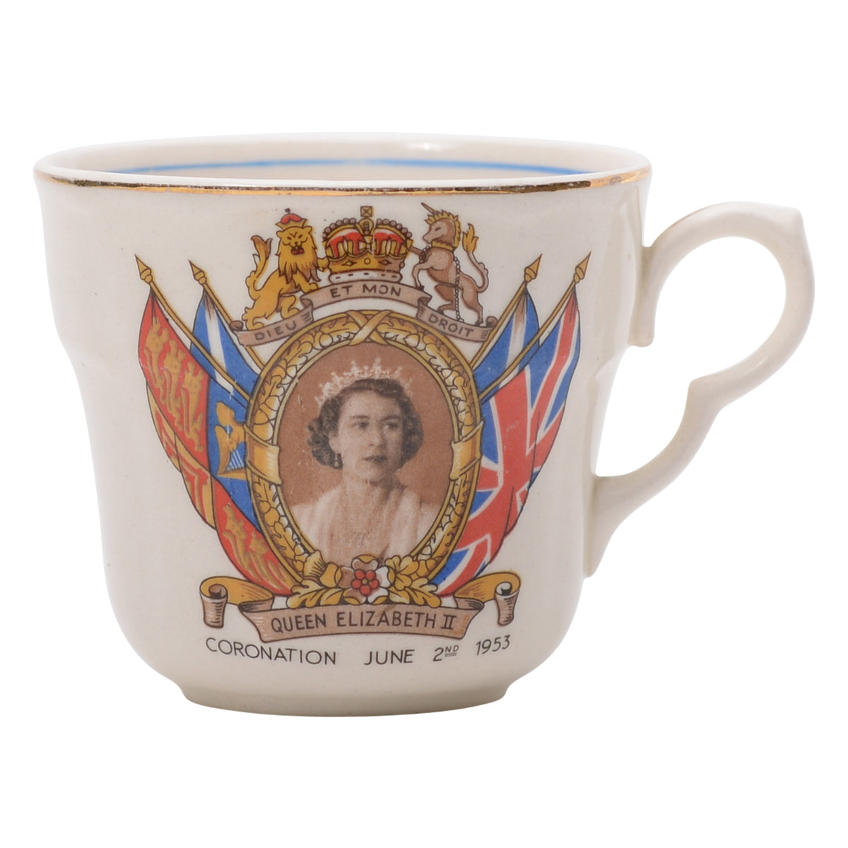 Queen Elizabeth II coronation cup