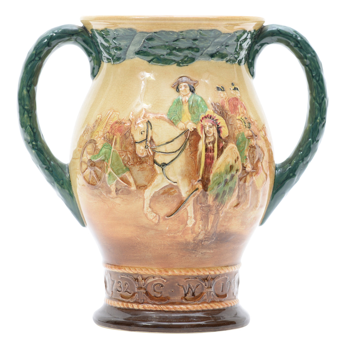 Bicentennial of George Washington's birth loving cup vase