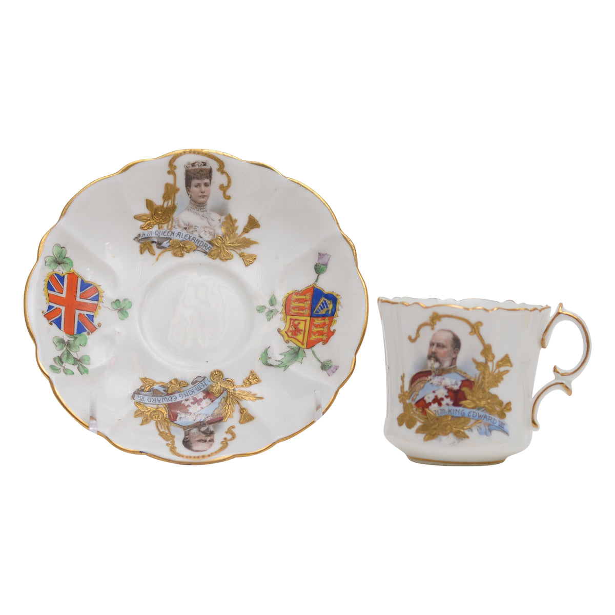 Edward VII cup & saucer