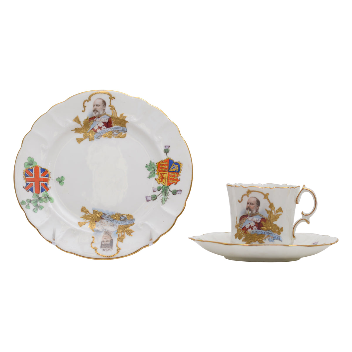 Edward VII cup & saucer