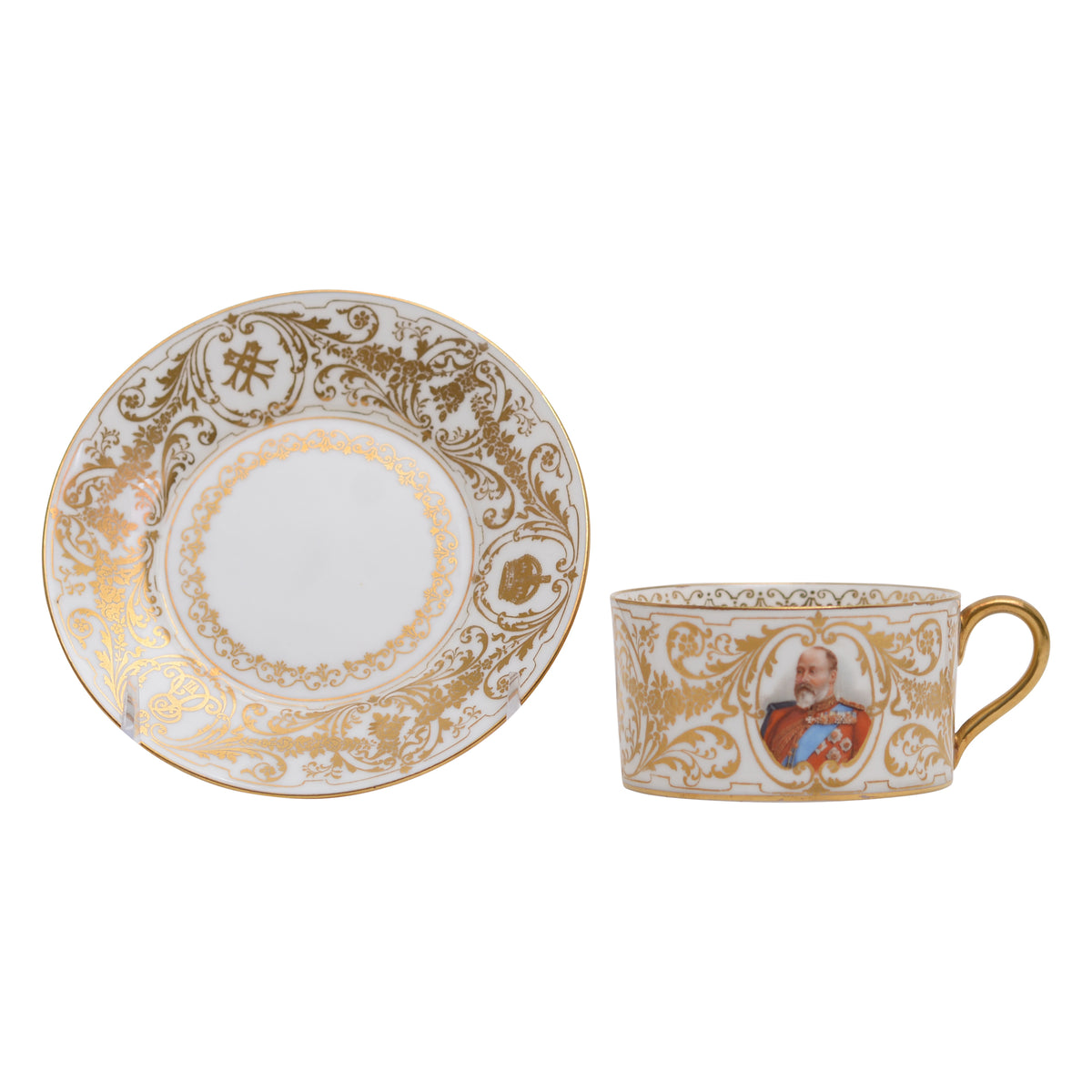 Edward VII cup & saucer