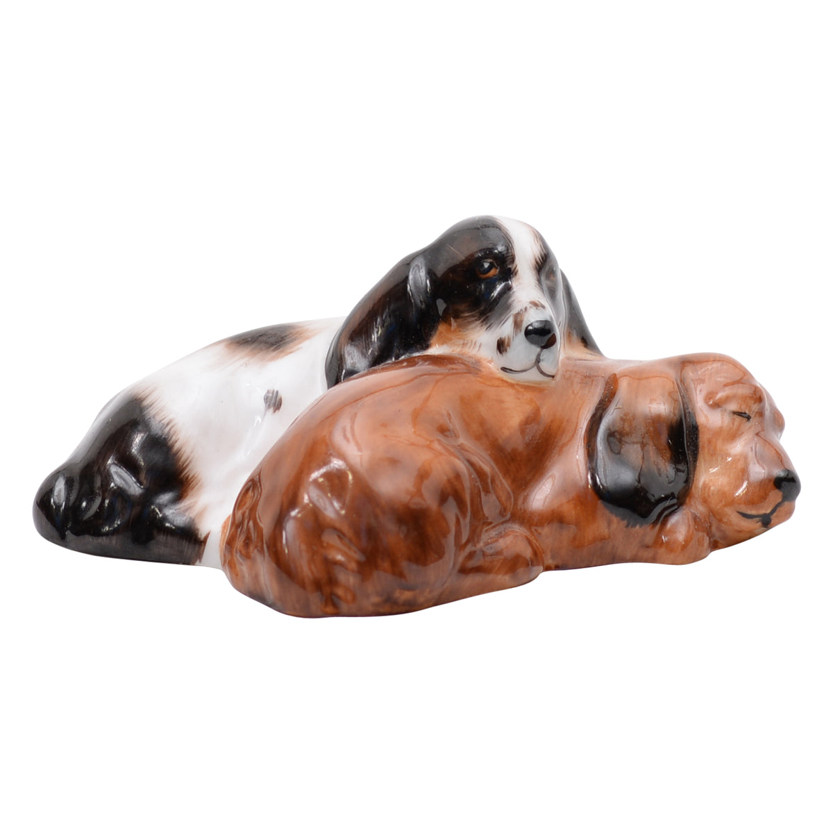 Cocker Spaniels Sleeping dog sculpture