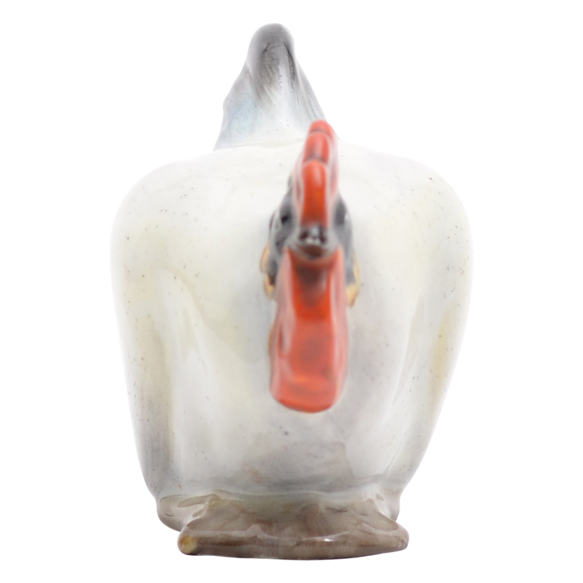 Cockerel crouching animal figurine