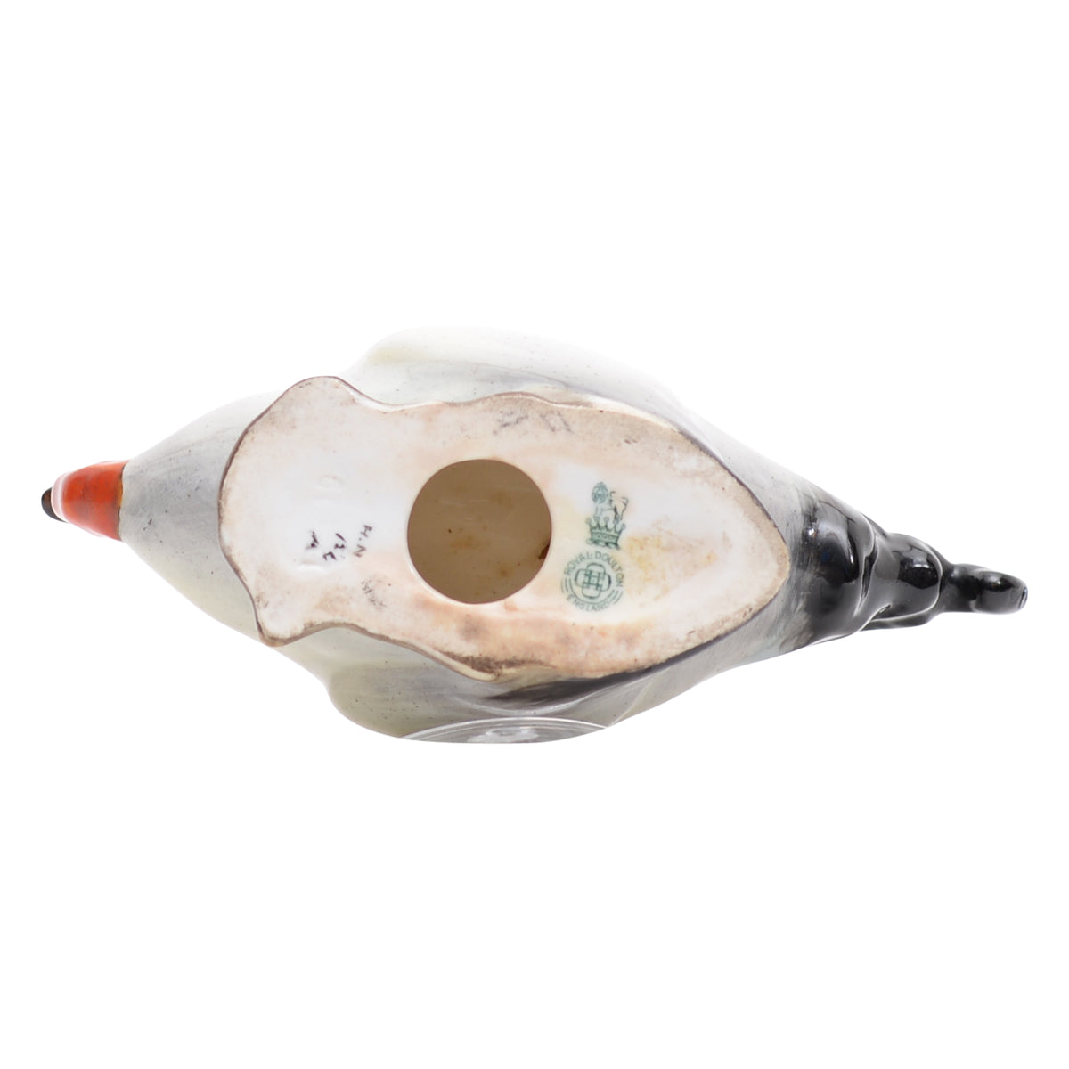 Cockerel crouching animal figurine