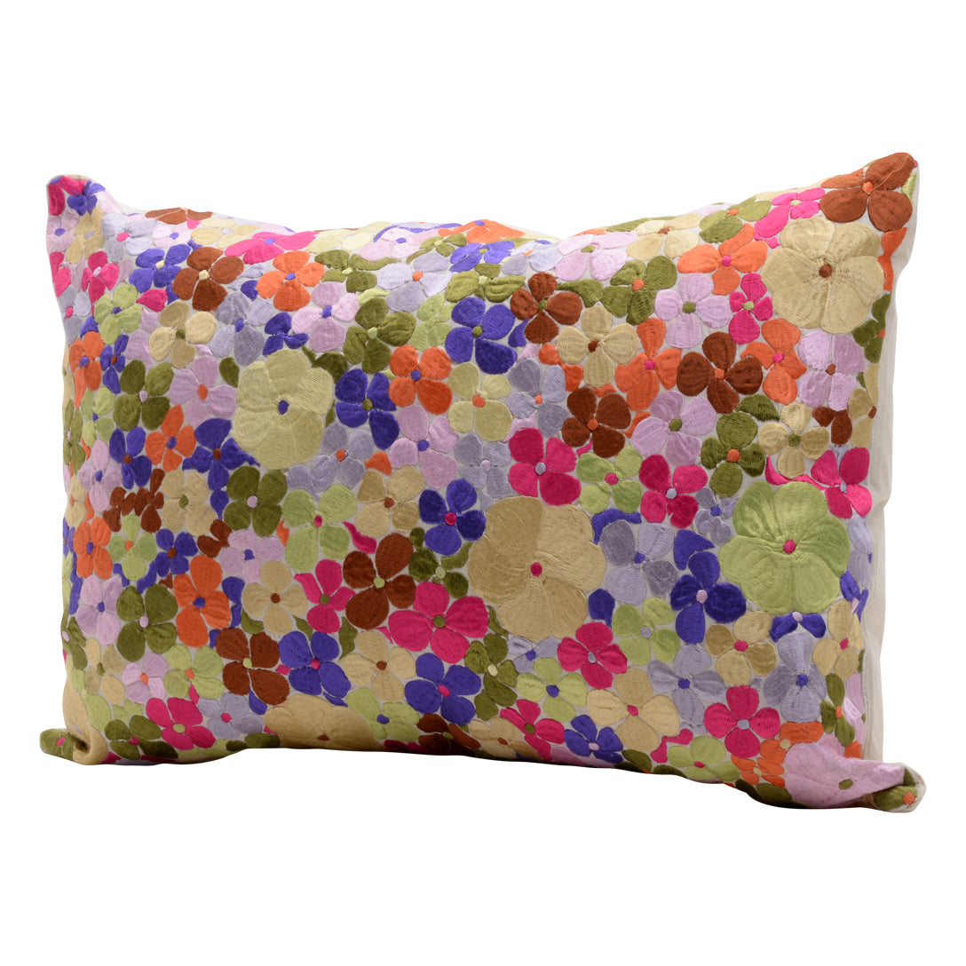 HANDMADE MORROCAN SILK CUSHION MULTI COLOR   21&quot;X31&quot;