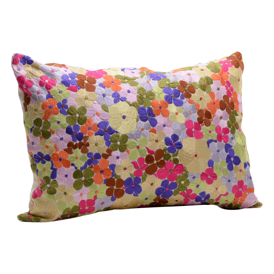 HANDMADE MORROCAN SILK CUSHION MULTI COLOR   21&quot;X31&quot;