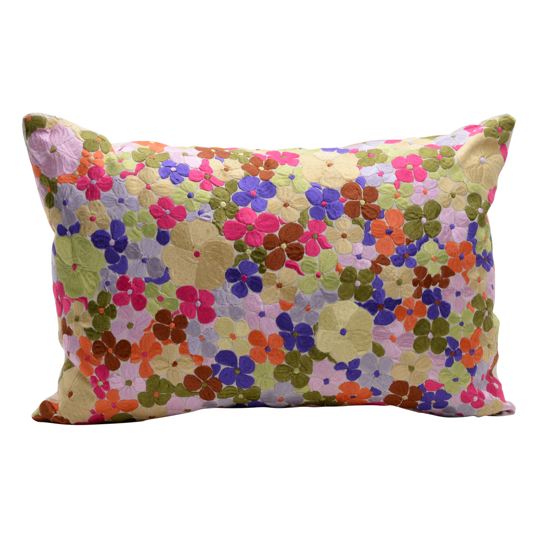 HANDMADE MORROCAN SILK CUSHION MULTI COLOR   21&quot;X31&quot;