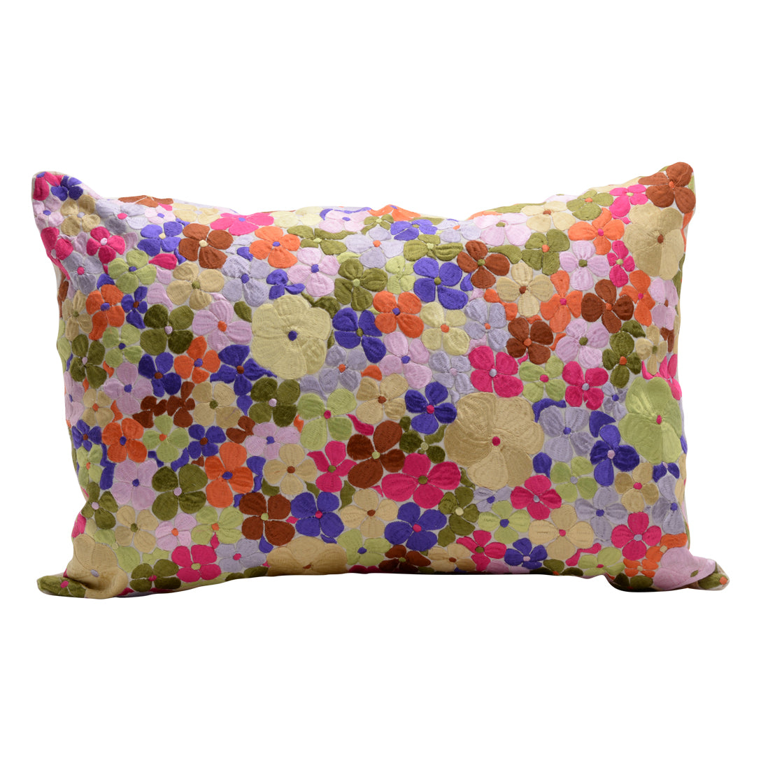 HANDMADE MORROCAN SILK CUSHION MULTI COLOR   21&quot;X31&quot;