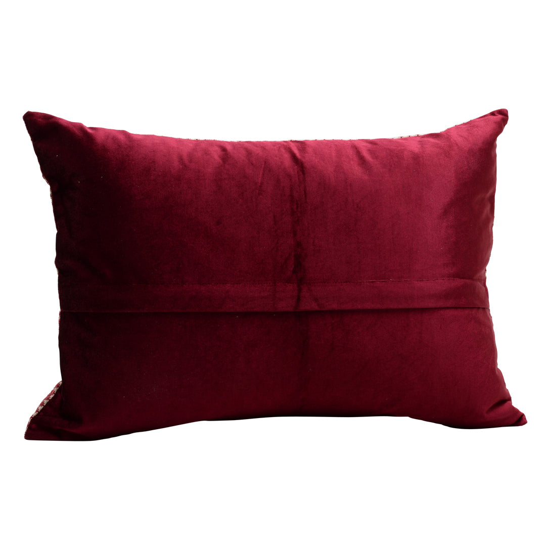 HANDMADE MORROCAN SILK CUSHION MULTI COLOR   20&quot;X27&quot;
